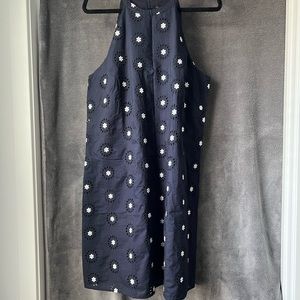 Ann Taylor Dress, Eyelet Flower Embroidery, Sz 16